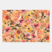 Aquarelle Fleurs d'automne Envelopper les feuilles (Devant 2)