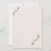 Aquarelle Fleurs d'automne Invitation RSVP (Dos)