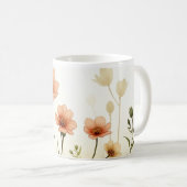 Aquarelle Fleurs de café Mug (Devant droit)