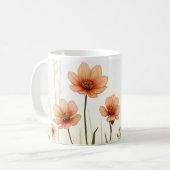 Aquarelle Fleurs de café Mug (Devant gauche)