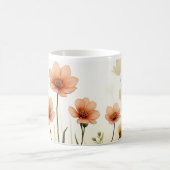 Aquarelle Fleurs de café Mug (Centre)