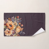 Aquarelle Fleurs de chute-violet (Serviette à main)
