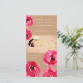 Aquarelle Fleurs de pavot Baby Girl Carte de remer (Debout devant)