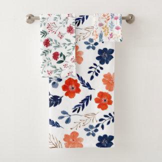 Aquarelle Fleurs de ressort Élégant motif floral