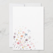 Aquarelle Fleurs Délicates Faire-Part de Pré-Réser (Dos)