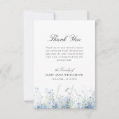 aquarelle fleurs funérailles merci note (Devant)