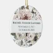 Aquarelle Fleurs Memorial en céramique ornement ph (Droite)