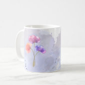 Aquarelle Fleurs Mug (Devant gauche)