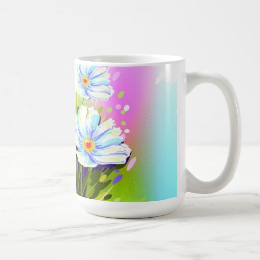 Aquarelle Fleurs Mug (Droite)