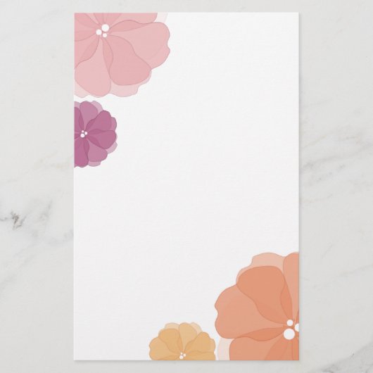 Aquarelle Fleurs papeterie (Devant)