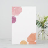 Aquarelle Fleurs papeterie (Debout devant)