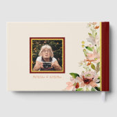 Aquarelle Fleurs Photo Couverture funéraire (Verso)