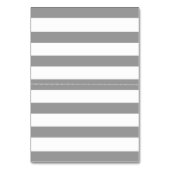 Aquarelle fleurs rayures mariage carte escorte (Dos)