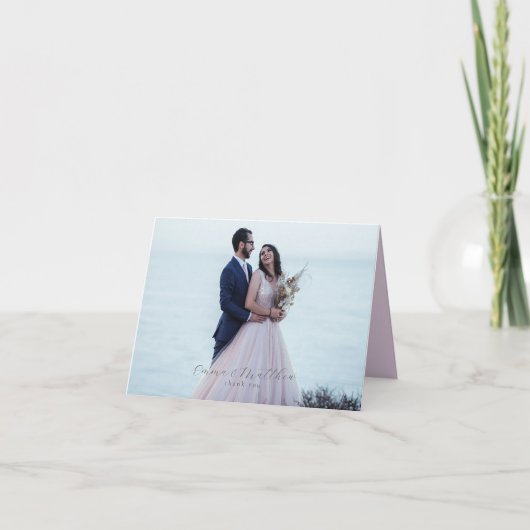 Aquarelle Fleurs rustiques Plier Merci photo (Devant)