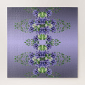 Aquarelle Fleurs violettes Puzzle (Vertical)