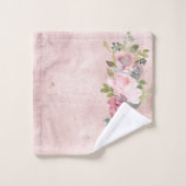 Aquarelle Flexibles sur rose dénudé (Gant de toilette)