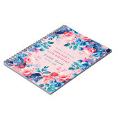 Aquarelle Floral 40e Anniversaire Livre d'hôtes Bl (Côté gauche)