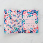 Aquarelle Floral Anniversaire Merci Blush (Intérieur)
