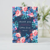 Aquarelle Floral Anniversaire Merci Table Marine (Debout devant)