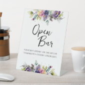 Aquarelle Floral Barre Ouverte Panneau de socle (In SItu)