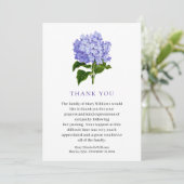 Aquarelle Floral Bereavement Merci funéraire (Debout devant)