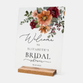 Aquarelle Floral Boho Fête des mariées d'automne B (Angle)