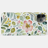 Aquarelle Floral Botanical iPhone 11 pro max Coque (Dos (Horizontal))