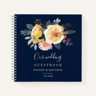 Aquarelle Floral Botanique Mariage Livre d'or