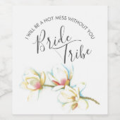 Aquarelle Floral Bridesmaid Proposition Étiquette (Étiquettes simples)