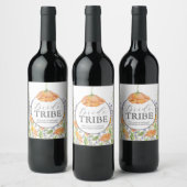 Aquarelle Floral Bridesmaid Proposition Étiquette (Bouteilles)