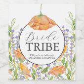 Aquarelle Floral Bridesmaid Proposition Étiquette (Étiquettes simples)