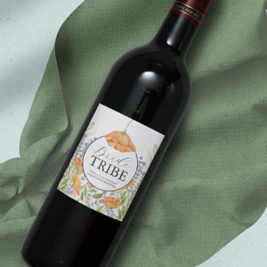 Aquarelle Floral Bridesmaid Proposition Étiquette