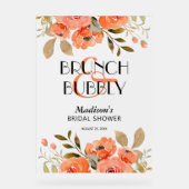 Aquarelle Floral Brunch & Fête des mariées Bubbly (Recto)