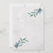 Aquarelle Floral Butterfly Invitation (Dos)