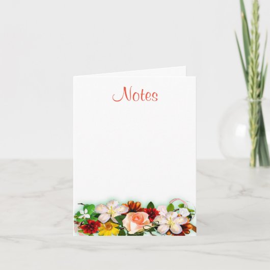 Aquarelle Floral Calligraphie Script coloré (Devant)