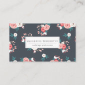 Aquarelle Floral Carte de visite (Devant)