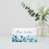 Aquarelle Floral Carte de visite (Debout devant)