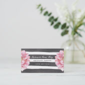 Aquarelle Floral Chic Cartes de visite (Debout devant)