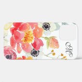 Aquarelle Floral coque iphone (Verso (horizontal))