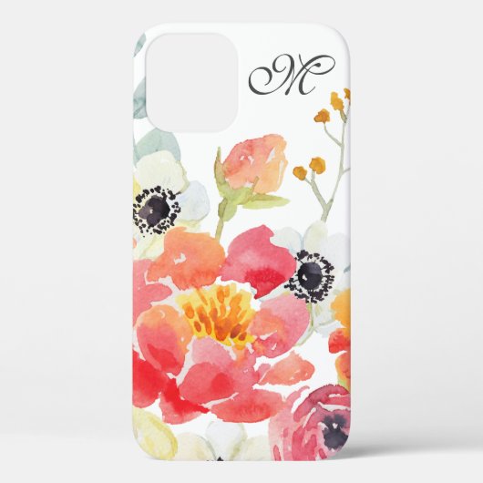 Aquarelle Floral coque iphone (Verso)