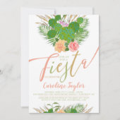 Aquarelle Floral Fiesta Baby shower Invitation (Devant)