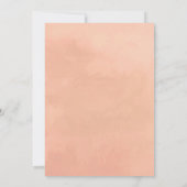 Aquarelle Floral Girl Baby shower Invitation (Dos)