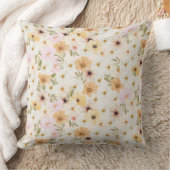 Aquarelle Floral Impression Coussin (Couverture)