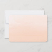 Aquarelle Floral Impression Mariage RSVP (Dos)