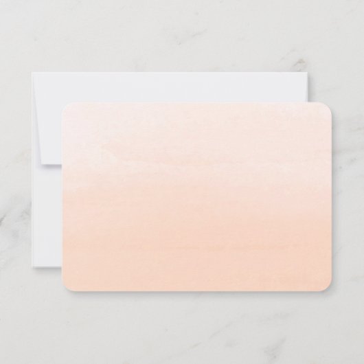 Aquarelle Floral Impression Mariage RSVP (Dos)