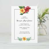 Aquarelle Floral Mariage invitation (Debout devant)