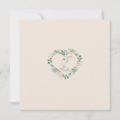 Aquarelle Floral Merci Baby Carte Cadeau (Dos)