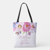 Aquarelle Floral Mère du Sac fourre-tout Groom (Dos)