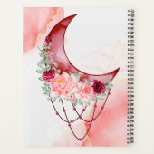 Aquarelle Floral Moon Planner (Dos)