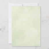 Aquarelle Floral Nuptiale Invitation (Dos)